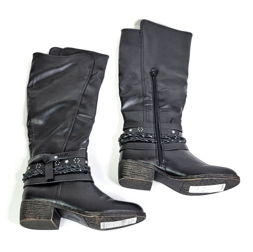 Rampage twinkle moto boot with ankle straps NWT